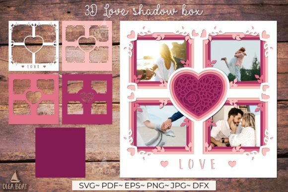 3D SVG Valentine's Day Love Frame Design Review