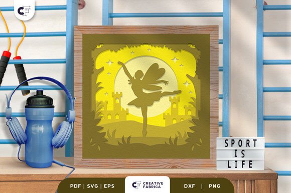 Ballet Dance Fairytale 3D SVG for Sports-Themed Crafts
