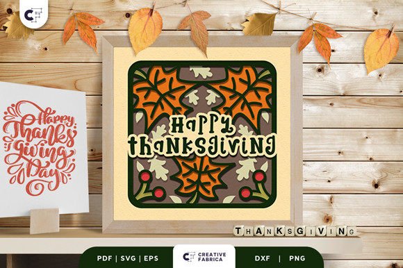 Happy Thanksgiving Fall Leaves 3D SVG Review for Real Crafting