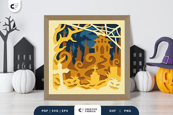 Haunted Graveyard 3D Layered Paper Cut Review