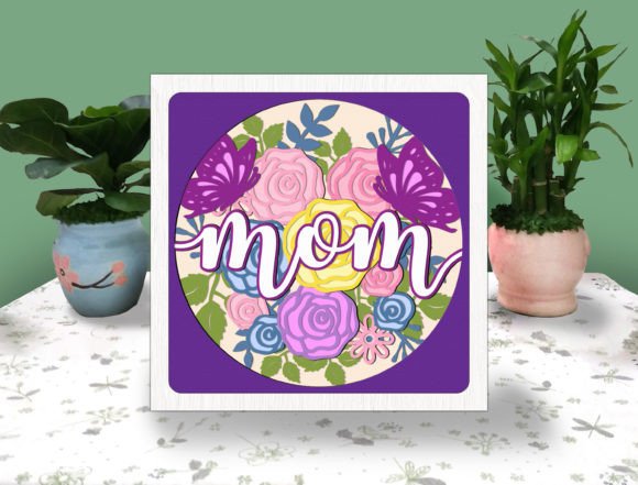 Mom Floral Butterfly 3D SVG Shadow Box Design Review