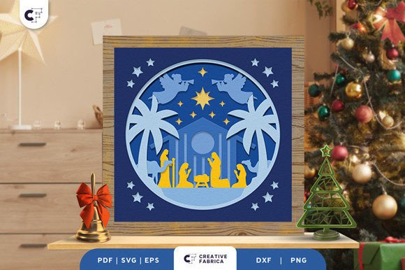 Review of the Nativity Scene 3D Layered Paper Cut Embroidery Design