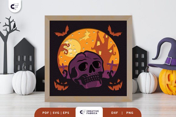 Skull Paper Cutting 3D Shadow Box Review