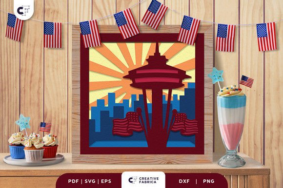 Space Needle 3D Light Box SVG Review for Real Projects