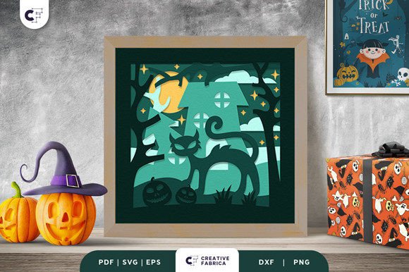 Spooky Black Cat 3D Shadow Box SVG Review for Real Projects
