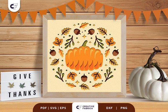 Thanksgiving Pumpkin 3D SVG for Stunning Website and Editorial Design