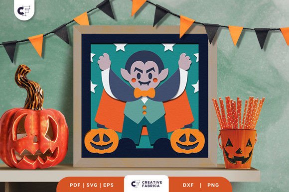 Vampire 3D SVG: A Halloween Craft Essential for Handmade Creations